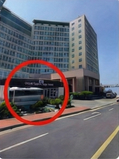 1. Ocean Suites Hotel Entrance — 08:25 AM