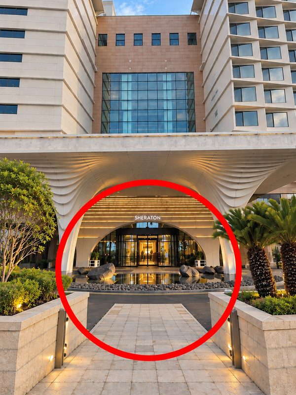 2. Sheraton Jeju Hotel Entrance — 08:26 AM