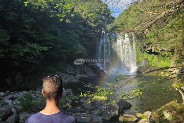 Waterfall pool in Jeju